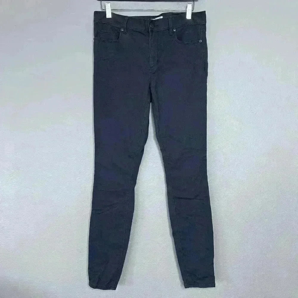 ANN TAYLOR LOFT Skinny Leg Mid Rise Gray Womens Size 28 / 6 Legging